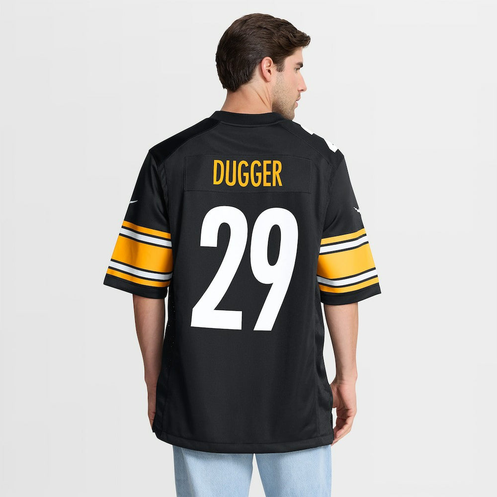 Kyle Dugger Pittsburgh Steelers Team Game Jersey - Black Jerseys