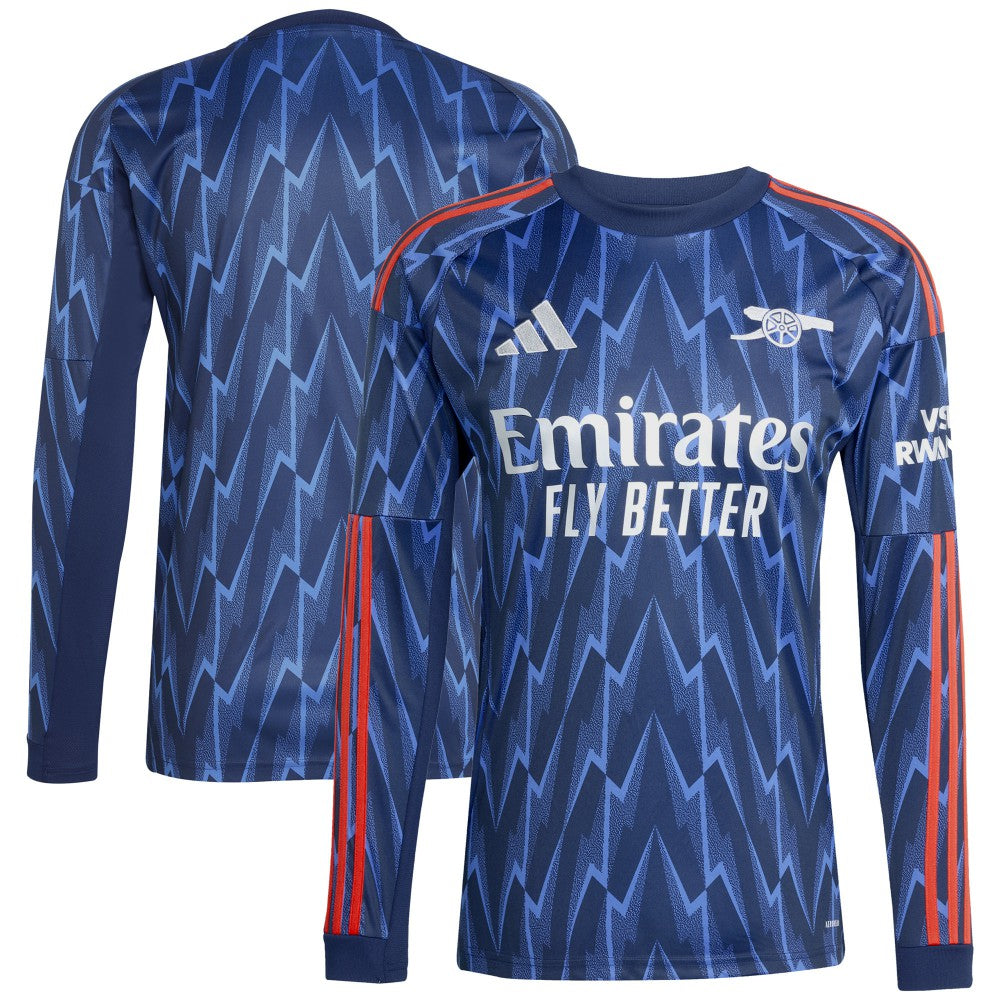Arsenal 2025/26 Away Replica Long Sleeve Jersey Blue - Adidas outlet