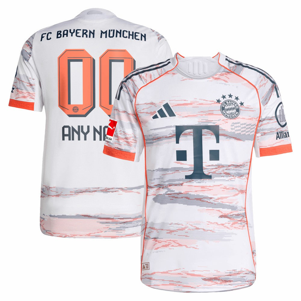 Bayern Munich 2025/26 Away Custom Jersey White - Adidas cheap