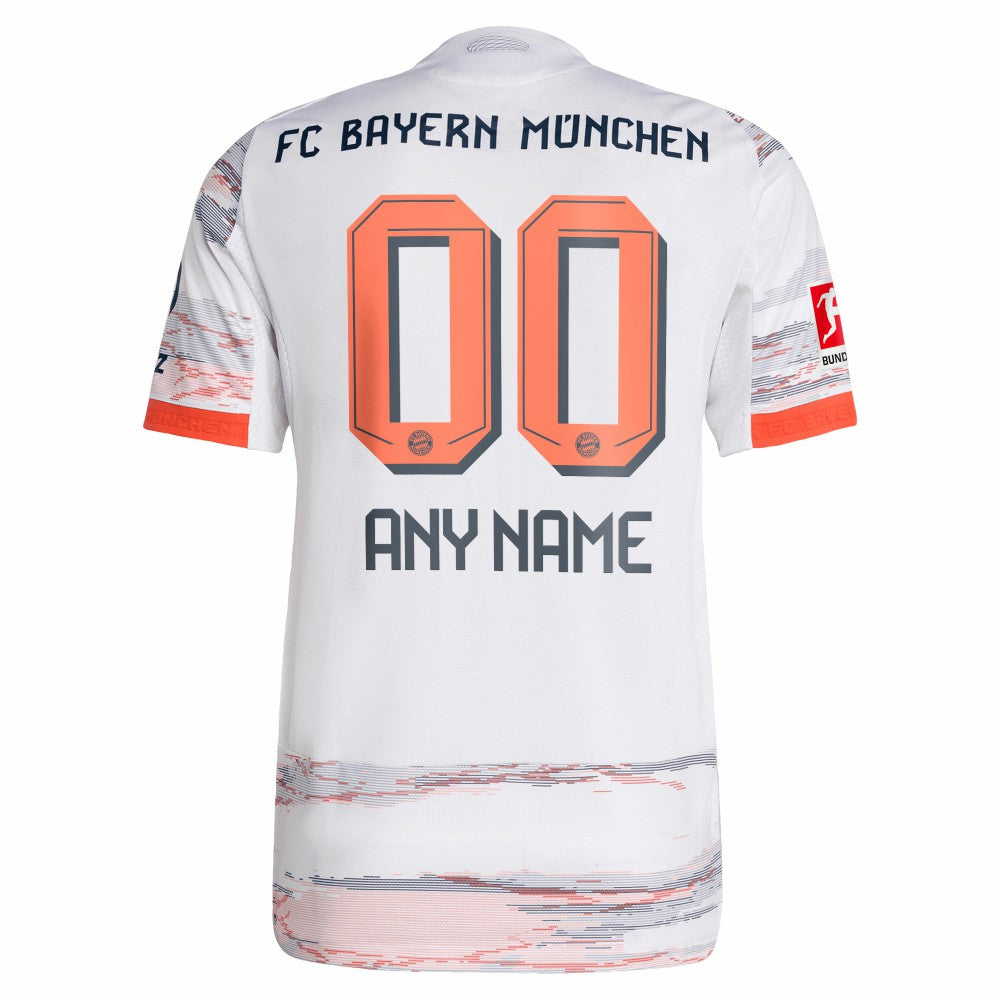 Bayern Munich 2025/26 Away Custom Jersey White - Adidas cheap