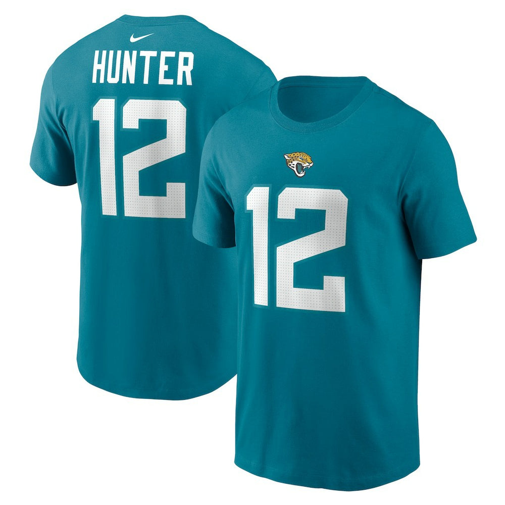 Travis Hunter Jacksonville Jaguars Name & Number T-Shirt - Teal T-shirts