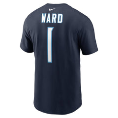 Cameron Ward Tennessee Titans Name & Number T-Shirt - Navy T-shirts