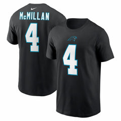 Tetairoa McMillan Carolina Panthers Name & Number T-Shirt - Black T-shirts