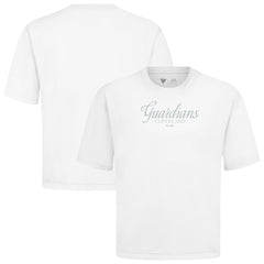 Cleveland Guardians Levelwear Ethereal Oversized Luxe Signature Knit T-Shirt - White T-shirts