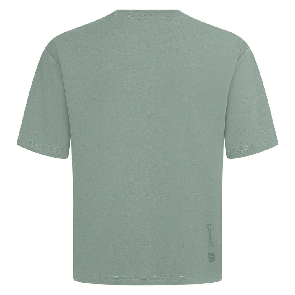 Seattle Mariners Levelwear Ethereal Oversized Luxe Signature Knit T-Shirt - Green T-shirts
