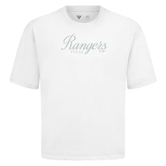 Texas Rangers Levelwear Ethereal Oversized Luxe Signature Knit T-Shirt - White T-shirts