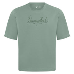 Arizona Diamondbacks Levelwear Ethereal Oversized Luxe Signature Knit T-Shirt - Green T-shirts