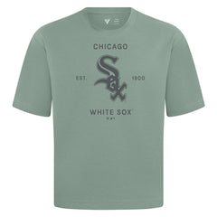 Chicago White Sox Levelwear Crossway Oversized Luxe Signature Knit T-Shirt - Green T-shirts