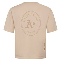 Athletics Levelwear Signet Oversized Luxe Signature Knit T-Shirt - Khaki T-shirts