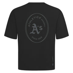 Athletics Levelwear Signet Oversized Luxe Signature Knit T-Shirt - Black T-shirts