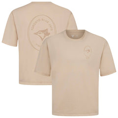 Toronto Blue Jays Levelwear Signet Oversized Luxe Signature Knit T-Shirt - Khaki T-shirts