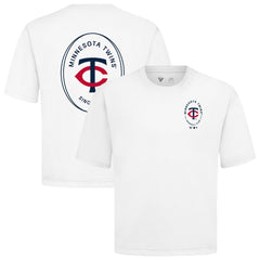 Minnesota Twins Levelwear Register Oversized Luxe Signature Knit T-Shirt - White T-shirts