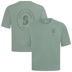 Seattle Mariners Levelwear Register Oversized Luxe Signature Knit T-Shirt - Green T-shirts