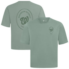 Washington Nationals Levelwear Register Oversized Luxe Signature Knit T-Shirt - Green T-shirts