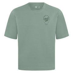 Washington Nationals Levelwear Register Oversized Luxe Signature Knit T-Shirt - Green T-shirts