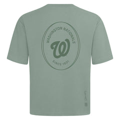 Washington Nationals Levelwear Register Oversized Luxe Signature Knit T-Shirt - Green T-shirts