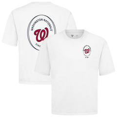 Washington Nationals Levelwear Register Oversized Luxe Signature Knit T-Shirt - White T-shirts