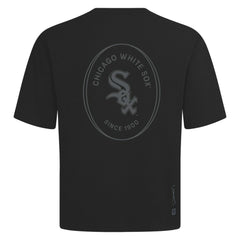 Chicago White Sox Levelwear Register Oversized Luxe Signature Knit T-Shirt - Black T-shirts