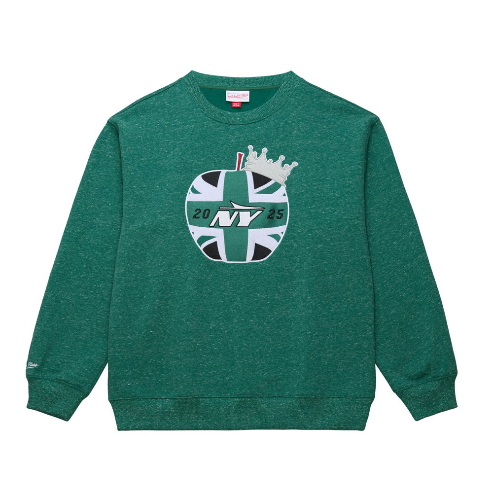 New York Jets Jets In London Throw It Back Fleece Sweatshirt - Green Sweatshirts