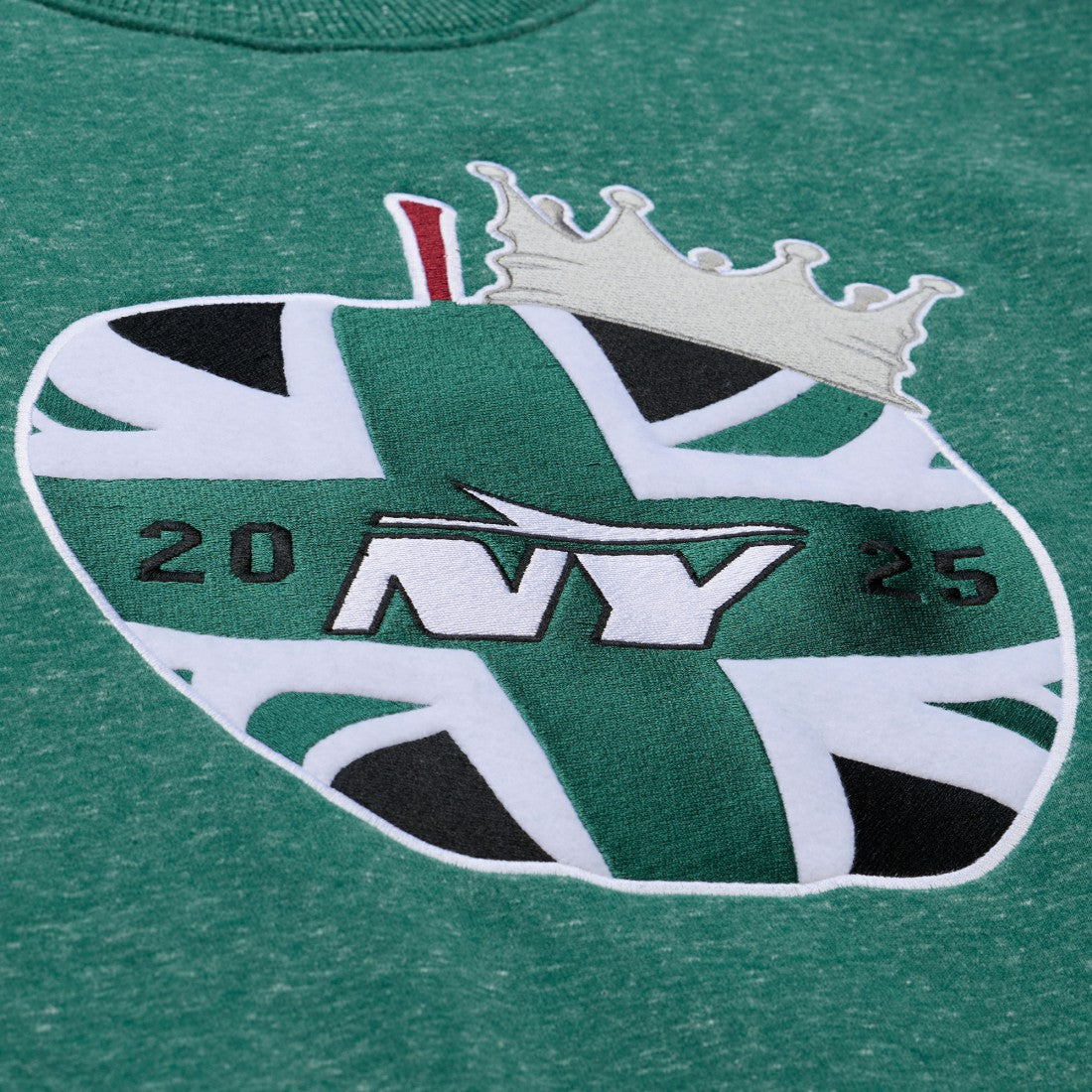 New York Jets Jets In London Throw It Back Fleece Sweatshirt - Green Sweatshirts