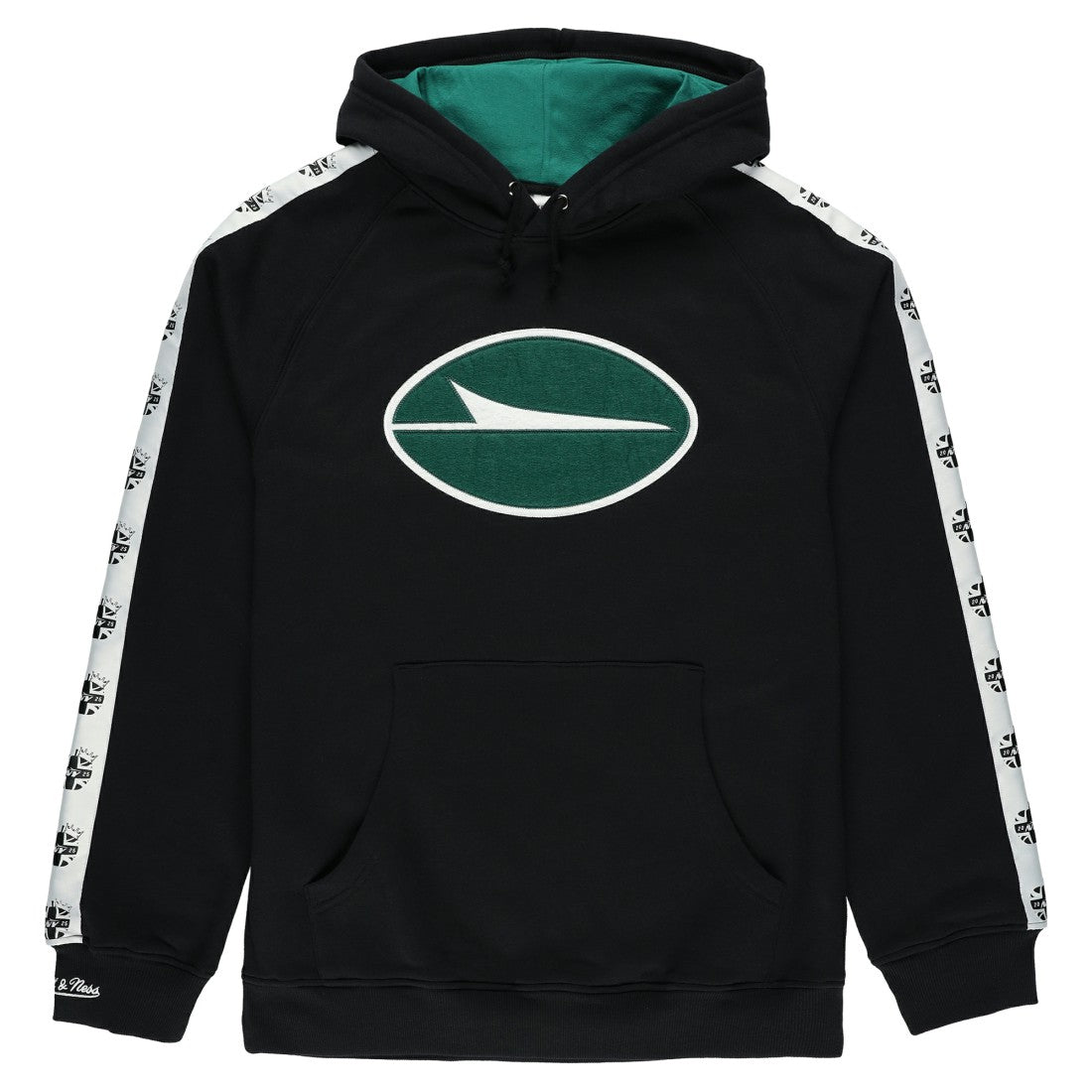 New York Jets In London Big Logo Raglan Hoodie - Black Hoodies