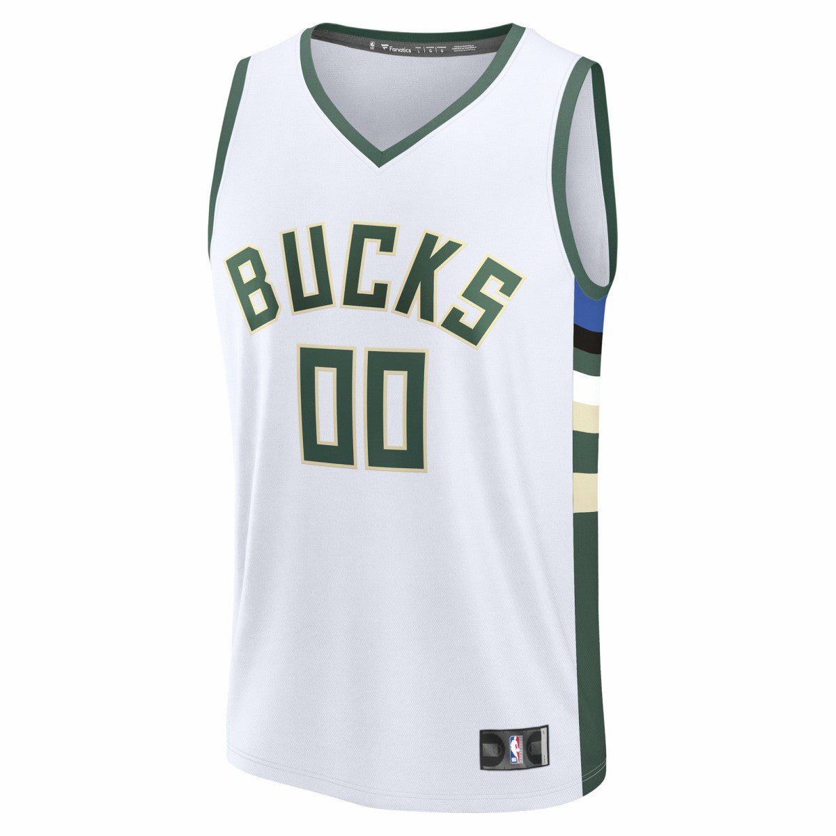 Milwaukee Bucks Fast Break Custom Jersey Association Edition White - Fanatics outlet