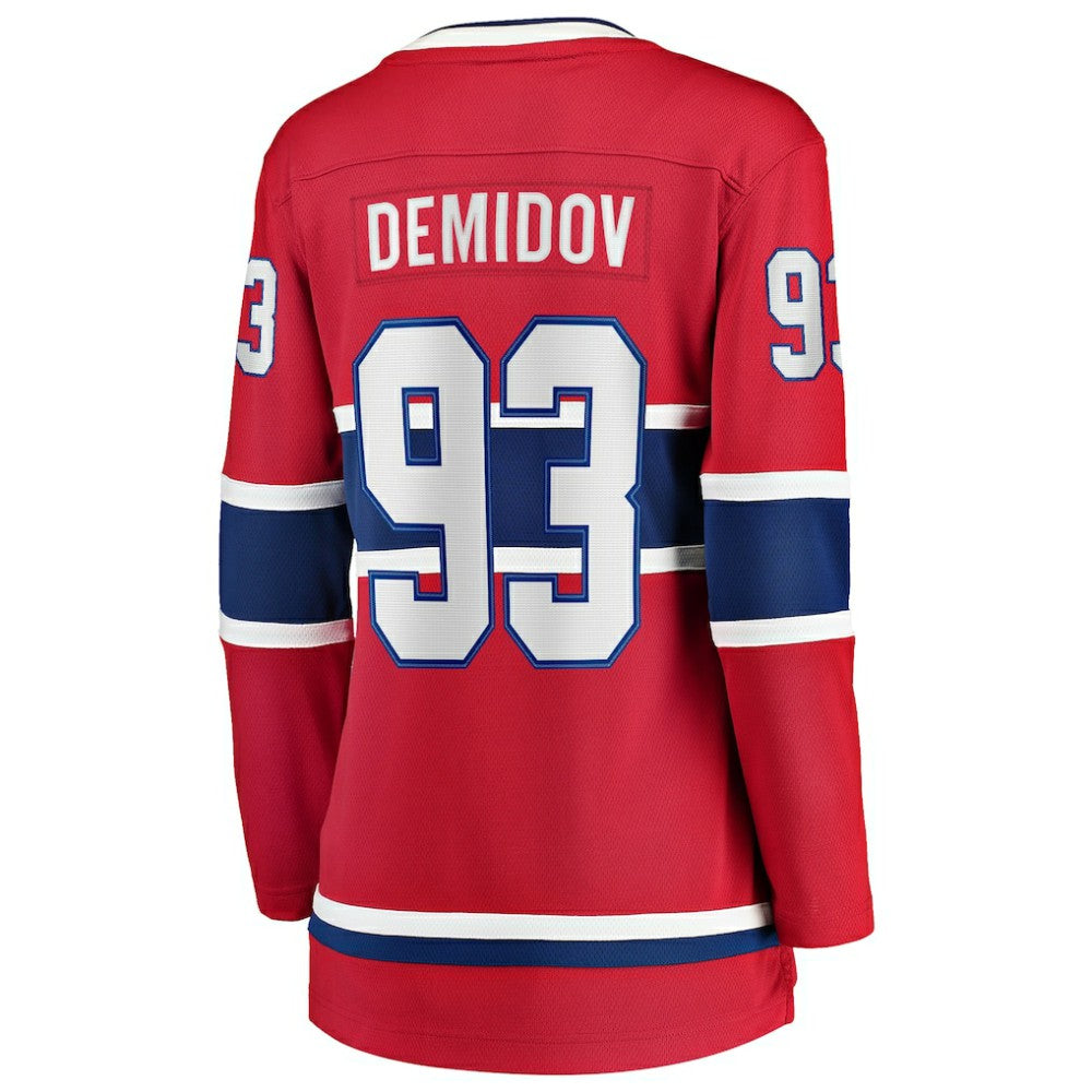 Ivan Demidov Montreal Canadiens Fanatics Women's Home Breakaway Player Jersey - Red | US 203105447