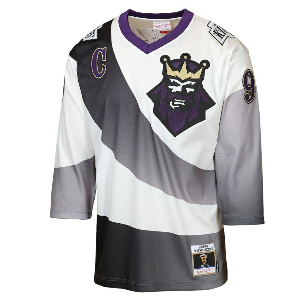 Wayne Gretzky Los Angeles Kings Mitchell & Ness Youth 1995/96 Power Play Throwback Alternate Player Jersey with Captain Patch - White | US 203105825