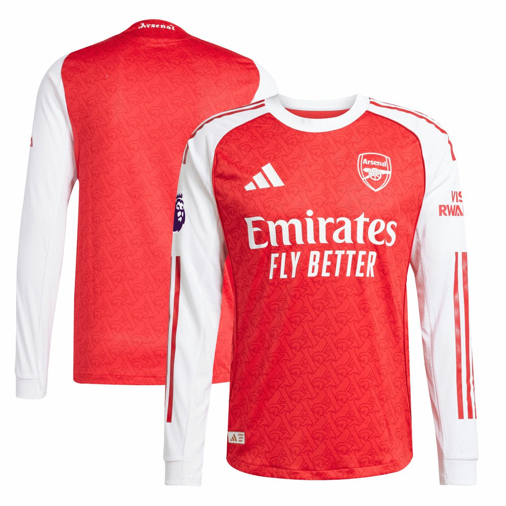 Arsenal 2025/26 Home Long Sleeve Jersey Red - Adidas on sale