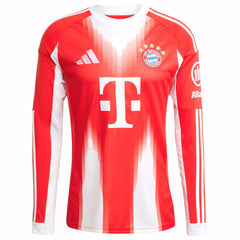 Bayern Munich 2025/26 Home Replica Long Sleeve Jersey Red - Adidas discount