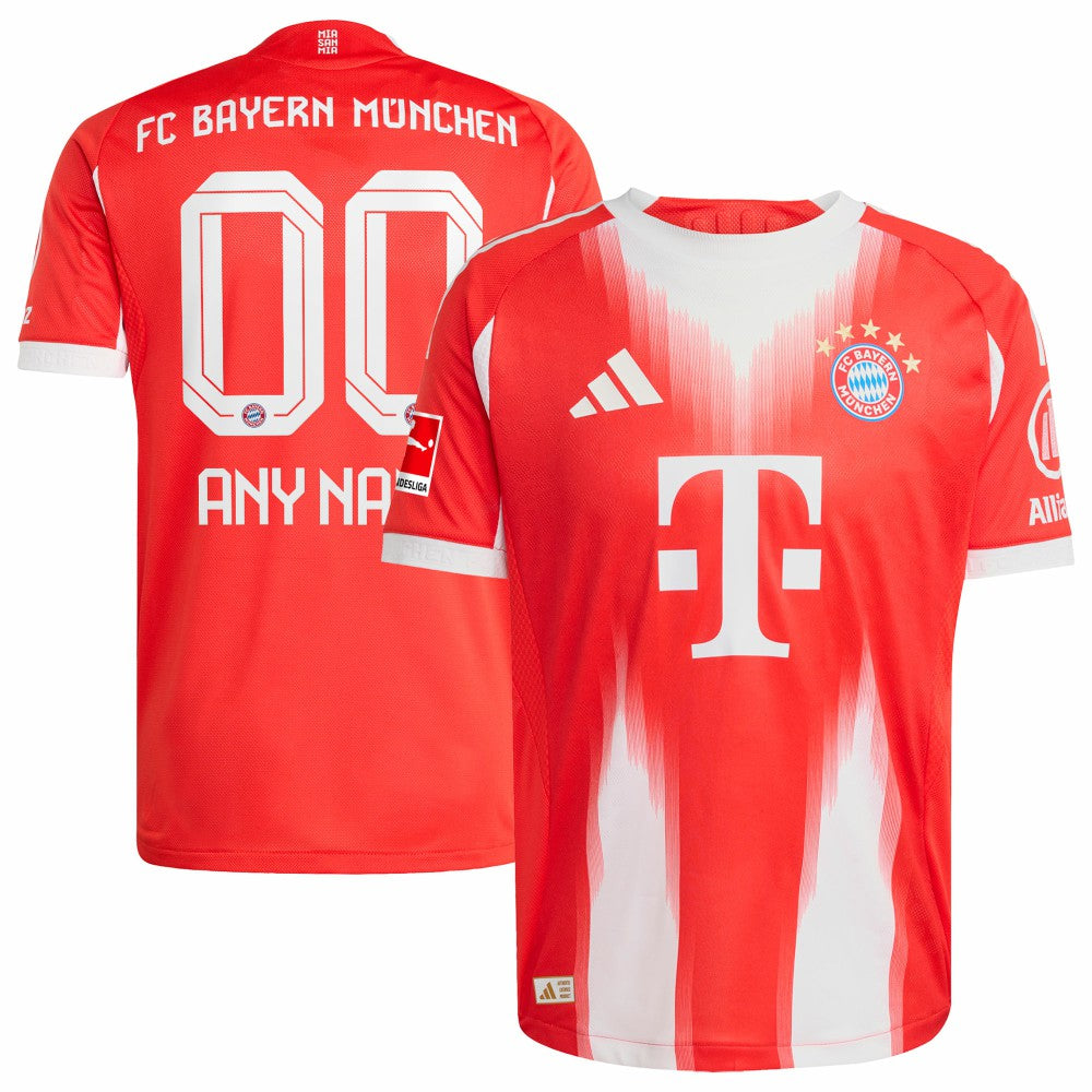 Bayern Munich 2025/26 Home Custom Jersey Red - Adidas