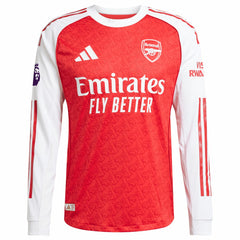 Arsenal 2025/26 Home Long Sleeve Custom Jersey Red - Adidas outlet