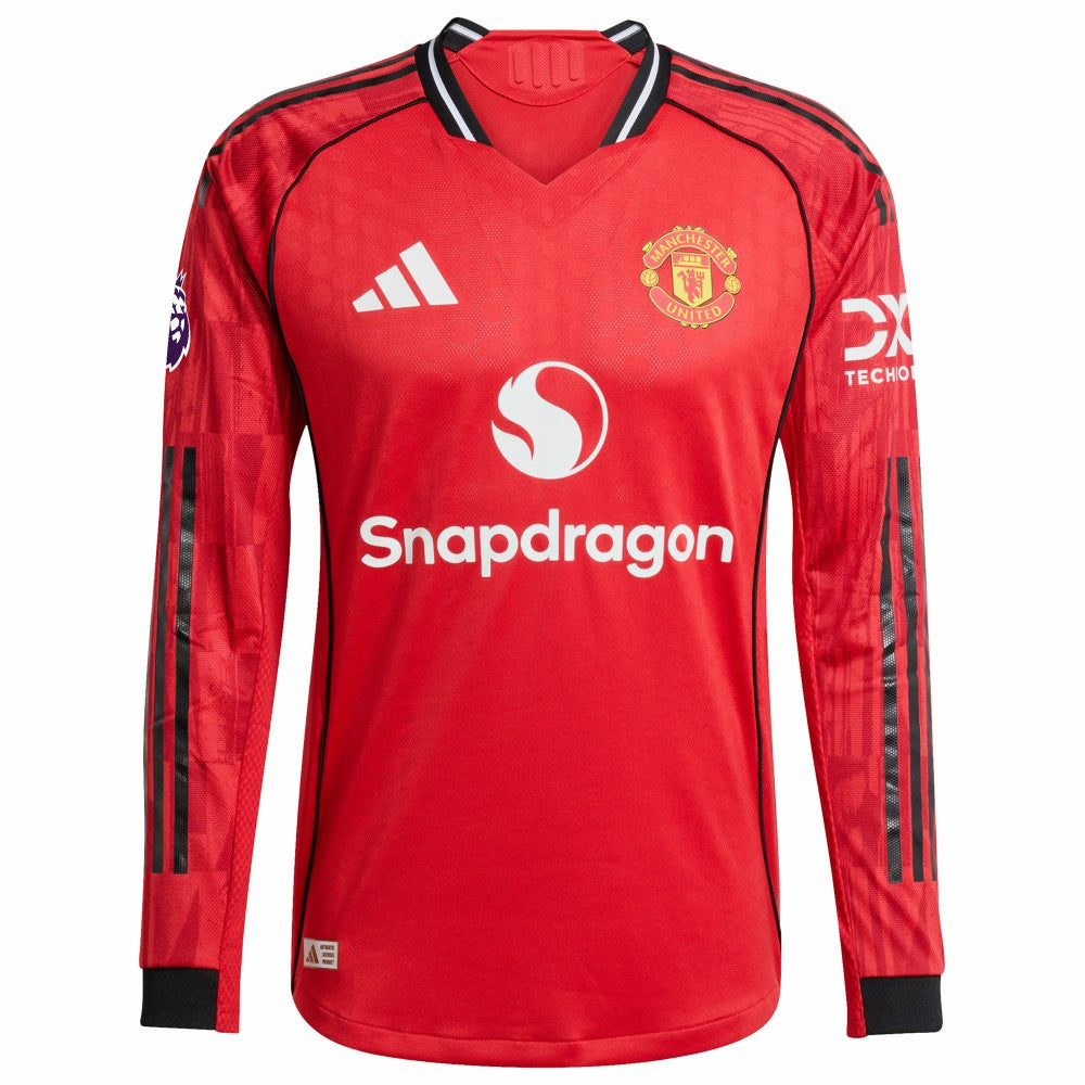 Manchester United Home 2025/26 Custom Long Sleeve Jersey Red - Adidas online
