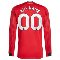 Manchester United Home 2025/26 Custom Replica Long Sleeve Jersey Red - Adidas discount