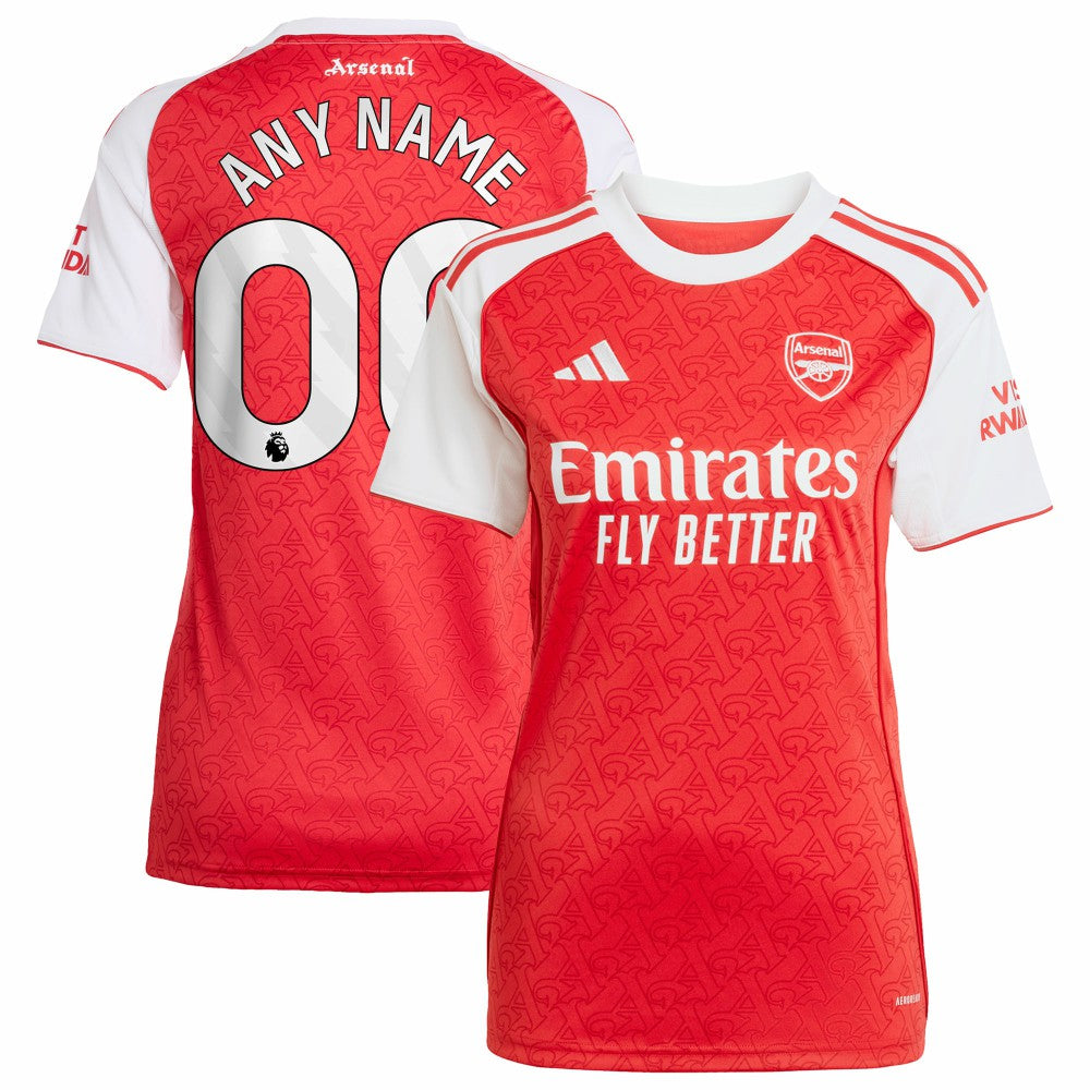 Arsenal Women's 2025/26 Home Replica Custom Jersey Red - Adidas cheap
