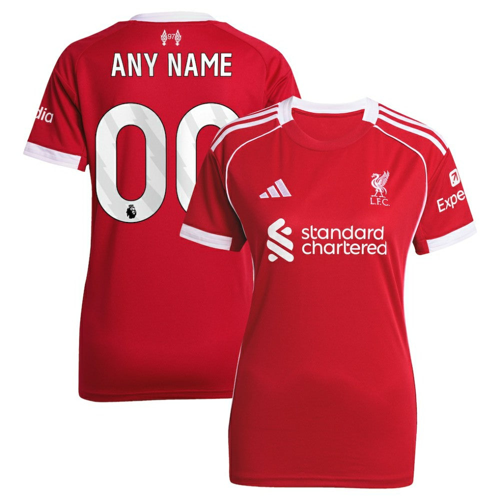 Liverpool Women's 2025/26 Home Custom Replica Jersey Red - Adidas discount