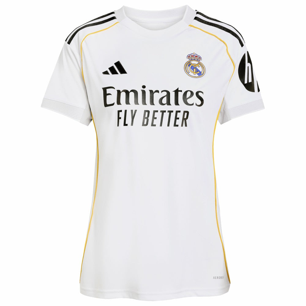 Real Madrid Women's 2025/26 Home Replica Custom Jersey White - Adidas sale