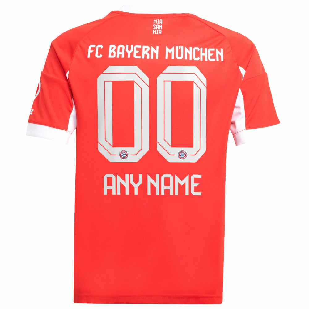 Bayern Munich Youth 2025/26 Home Replica Custom Jersey Red - Adidas sale