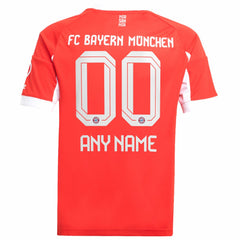 Bayern Munich Youth 2025/26 Home Replica Custom Jersey Red - Adidas sale