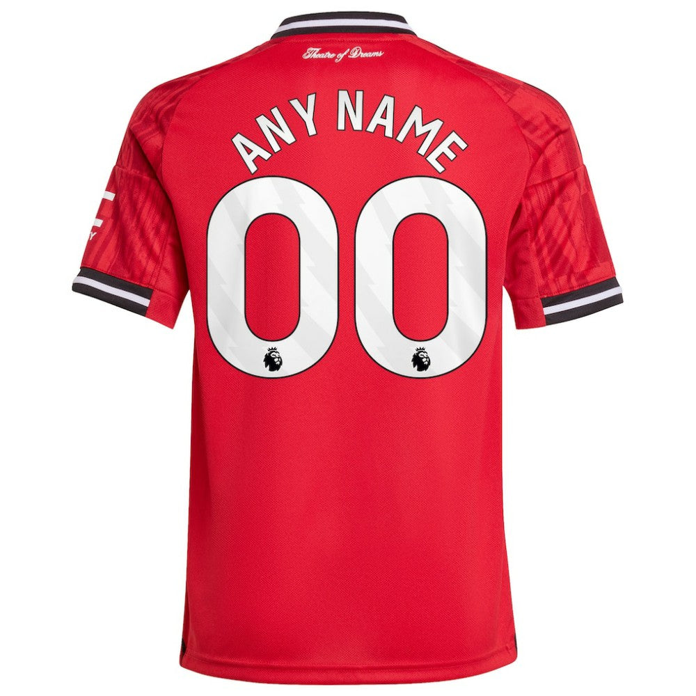 Manchester United Youth Home 2025/26 Custom Replica Jersey Red - Adidas sale