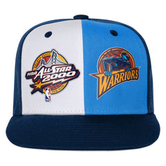Golden State Warriors Youth 2000 All-Star Game Duo Front Snapback Hat Navy - Mitchell & Ness outlet
