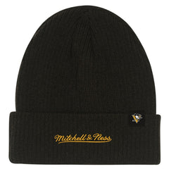 Pittsburgh Penguins Mitchell & Ness Youth Neon Line Lights Cuffed Knit Hat - Black | US 203109683