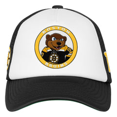 Boston Bruins Mitchell & Ness Youth Mascot Adjustable Trucker Hat - White | US 203109687