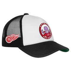 Detroit Red Wings Mitchell & Ness Youth Mascot Adjustable Trucker Hat - White | US 203109690