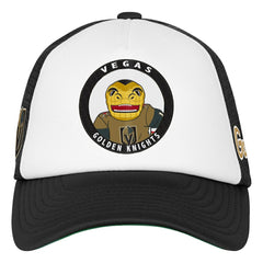 Vegas Golden Knights Mitchell & Ness Youth Mascot Adjustable Trucker Hat - White | US 203109698