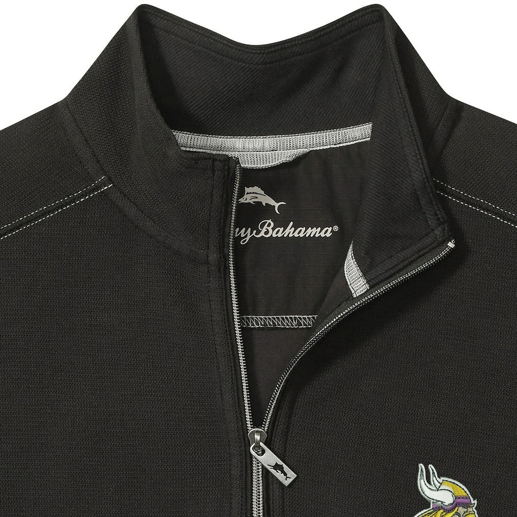 Minnesota Vikings Big & Tall Montego Bay Half-Zip Pullover - Black Pullover