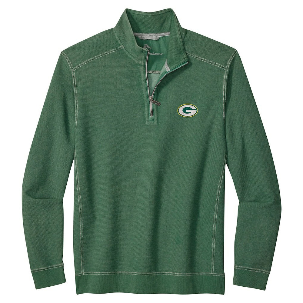 Green Bay Packers Big & Tall Montego Bay Half-Zip Pullover - Green Pullover