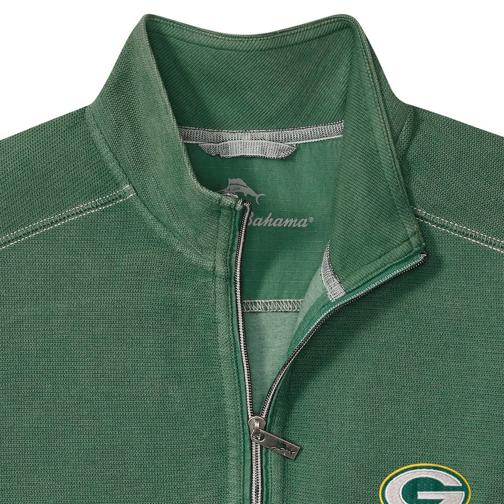 Green Bay Packers Big & Tall Montego Bay Half-Zip Pullover - Green Pullover