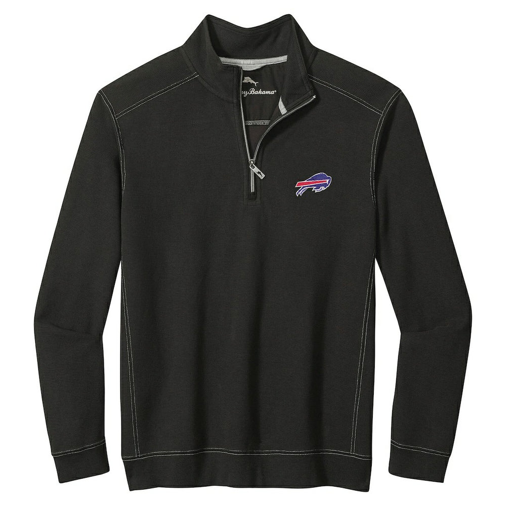 Buffalo Bills Big & Tall Montego Bay Half-Zip Pullover - Black Pullover