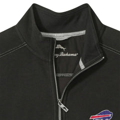 Buffalo Bills Big & Tall Montego Bay Half-Zip Pullover - Black Pullover